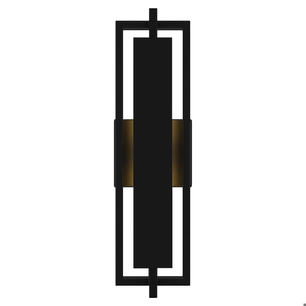 Quoizel Pointsett Integrated LED Matte Black Outdoor Wall Lantern PNT8406MBK - main